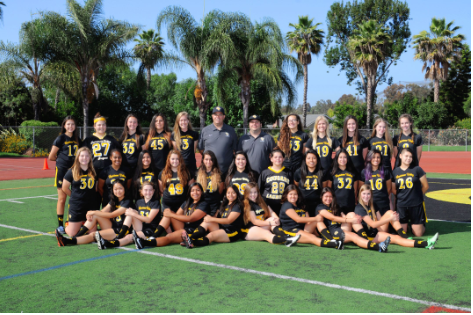 2015 Girls lacrosse JV team
